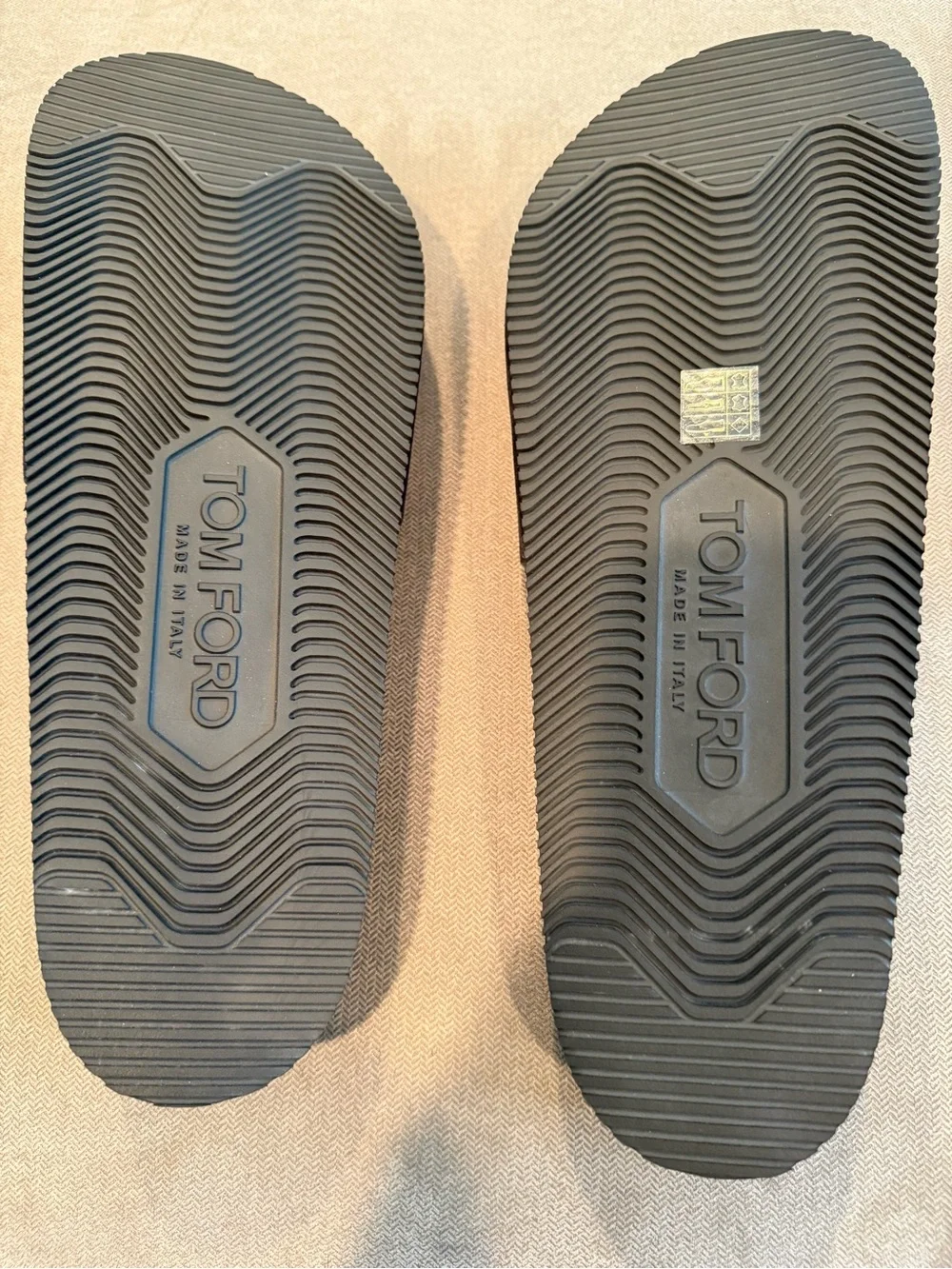 Tom Ford Black Suede Slide Sandals